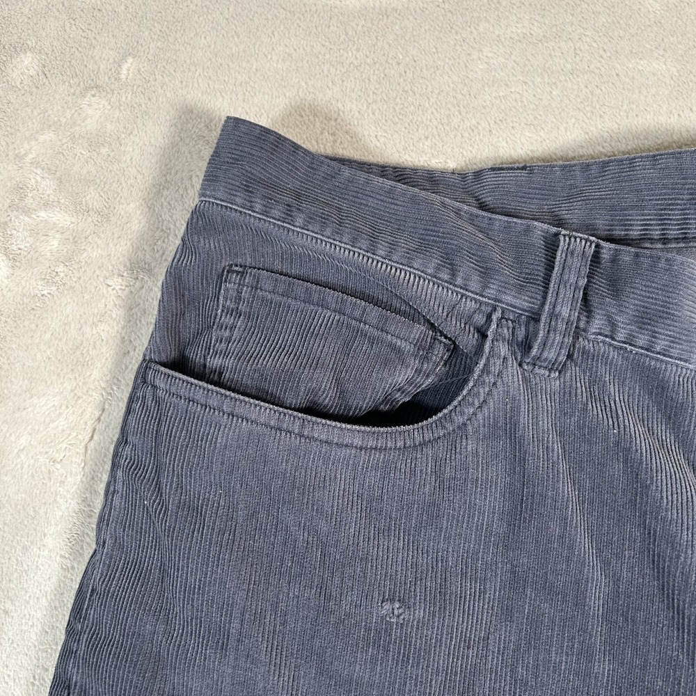 VTG 90s Polo Ralph Lauren Pants Mens 38x30 Blue Corduroy Classic Chino 5-Pocket - Picture 4 of 16